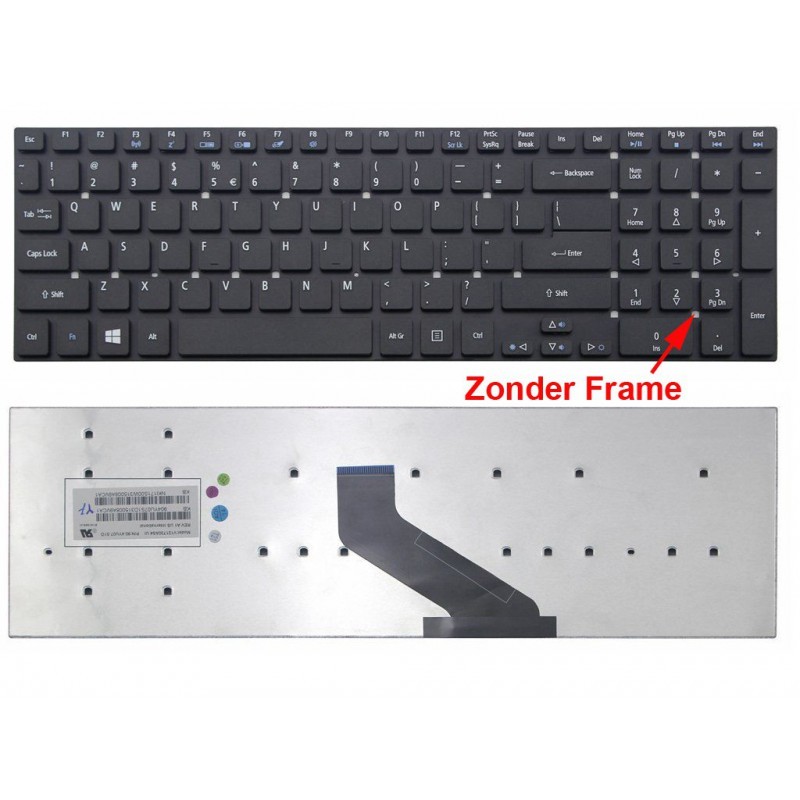 Acer Aspire E5-511 E5-521 E5-551 E5-571 E5-572 Keyboard
