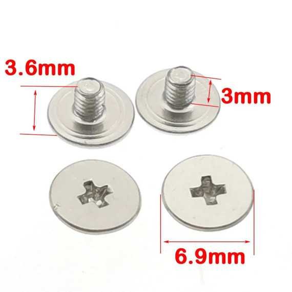 2x pieces M2.5 Laptop hinge screw flat head Phillips screw